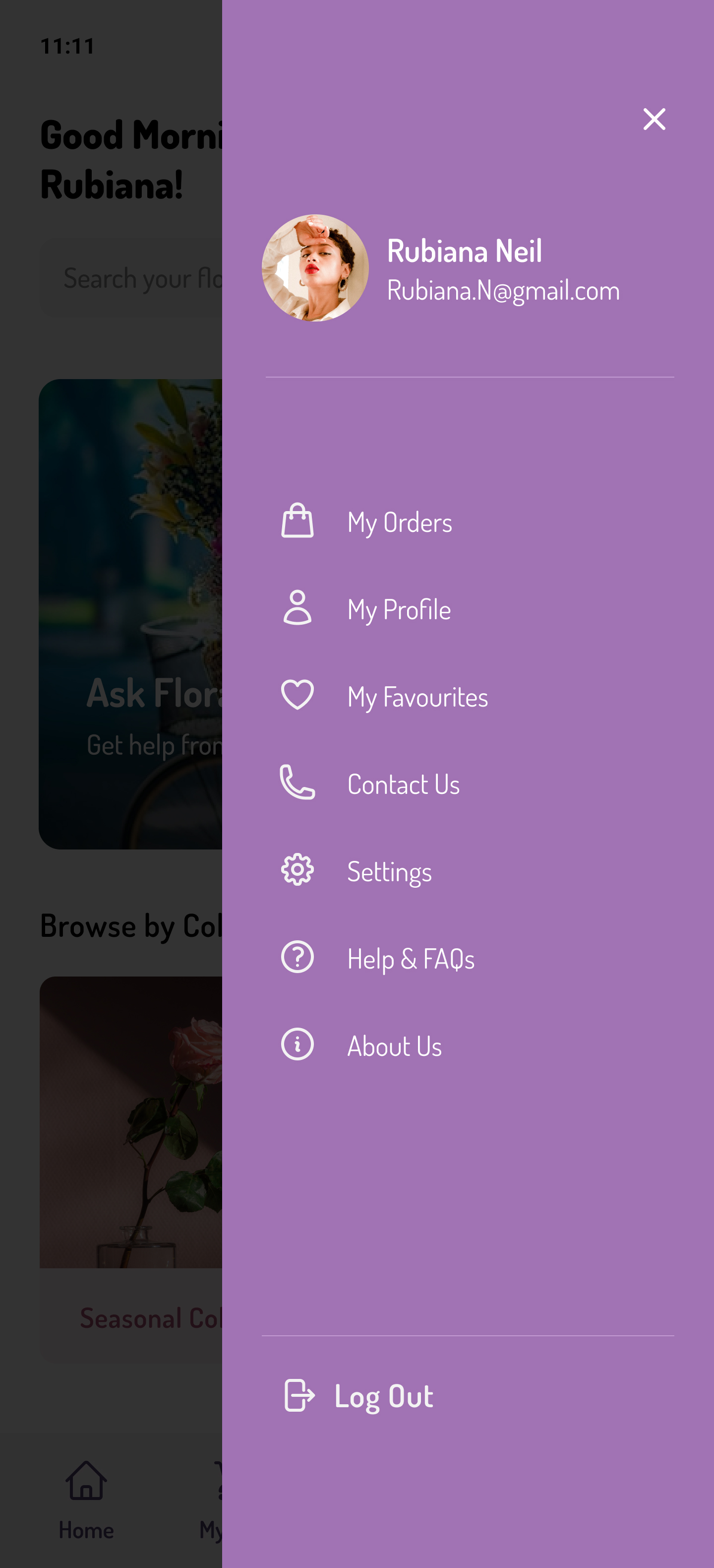 Home Page with hamburger menu 1